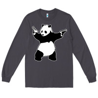 Smoke banksy panda Long Sleeve Tee - artisFamous