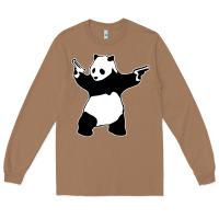 Toasted Coconut banksy panda Long Sleeve Tee - artisFamous