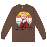 Chestnut retro style technoblade merch cosplay Long Sleeve Tee - artisFamous