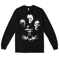 Black horror and scream film Long Sleeve Tee - artisFamous