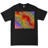 Black Pride rainbow leopard design Premium Tee - FaDigitalArtStudio
