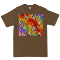 Cacao Pride rainbow leopard design Premium Tee - FaDigitalArtStudio