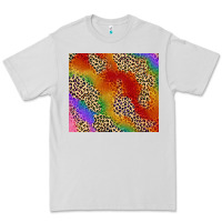 Dove Grey Pride rainbow leopard design Premium Tee - FaDigitalArtStudio