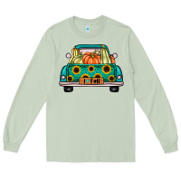 Matcha i love fall truck Long Sleeve Tee - artisFamous