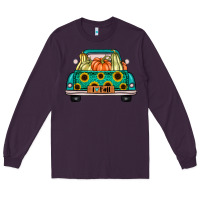 Plum i love fall truck Long Sleeve Tee - artisFamous