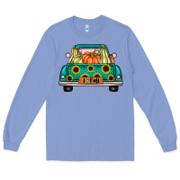 Colony Blue i love fall truck Long Sleeve Tee - artisFamous