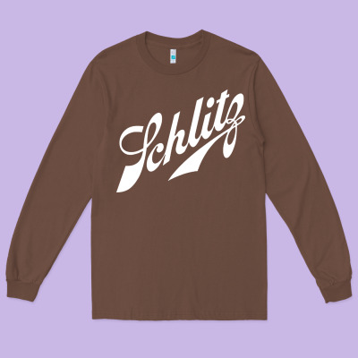 Schlitz Beer Long Sleeve Tee Designed By Artisfamous