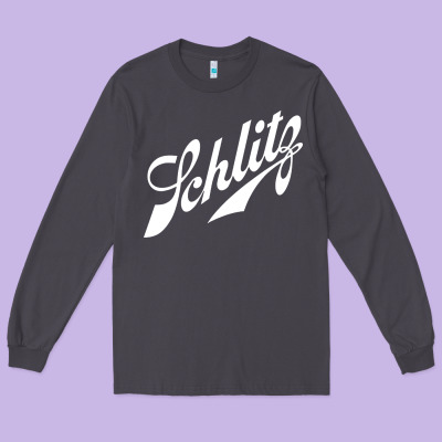 Schlitz Beer Long Sleeve Tee Designed By Artisfamous