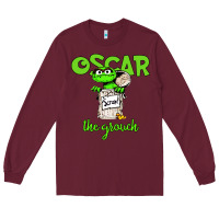 Burgundy the grouch Long Sleeve Tee - artisFamous