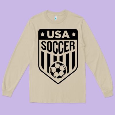 Soccer Team Long Sleeve Tee Designed By Artisfamous