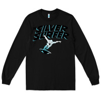 Black silver surfer Long Sleeve Tee - artisFamous