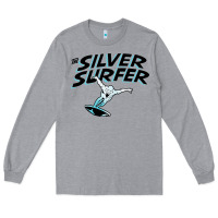Heather Grey silver surfer Long Sleeve Tee - artisFamous