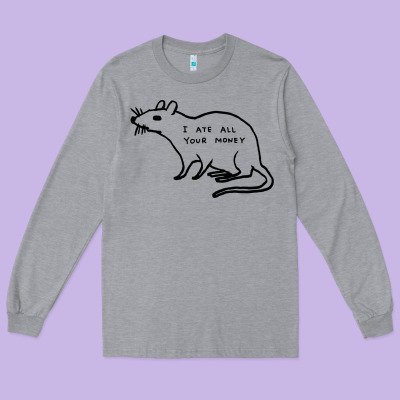 I Ate All Your Money Long Sleeve Tee Designed By Artisfamous
