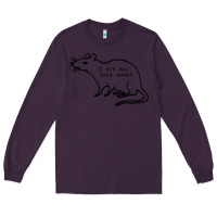 Plum I Ate All Your Money Long Sleeve Tee - artisFamous