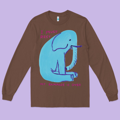 I Must Rest My Rampage Is Over Long Sleeve Tee Designed By Artisfamous