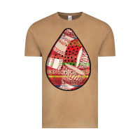 Vintage Camel african fabric pattern teardrop earrings 3 Vintage Tee - BundleAndBundleShop