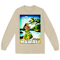 Mushroom hawaii hula girl Long Sleeve Tee - artisFamous