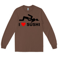 Chestnut i love sushi funny Long Sleeve Tee - artisFamous