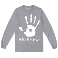 Heather Grey skyrim dark brotherhood we know hand novelty kids mens womens t shirt Long Sleeve Tee - artisFamous