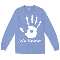 Colony Blue skyrim dark brotherhood we know hand novelty kids mens womens t shirt Long Sleeve Tee - artisFamous