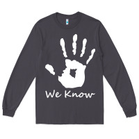Smoke skyrim dark brotherhood we know hand novelty kids mens womens t shirt Long Sleeve Tee - artisFamous