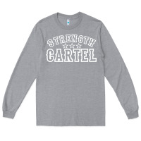 Heather Grey strength cartel Long Sleeve Tee - artisFamous