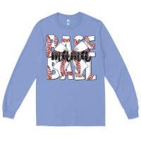 Colony Blue baseball mama Long Sleeve Tee - CowhideDigitalArt
