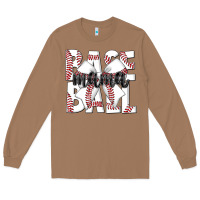 Toasted Coconut baseball mama Long Sleeve Tee - CowhideDigitalArt