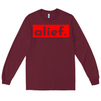 Burgundy alief texas represent Long Sleeve Tee - artisFamous