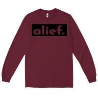 Burgundy alief texas represent Long Sleeve Tee - artisFamous