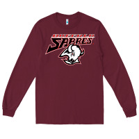 Burgundy old sabers Long Sleeve Tee - artisFamous