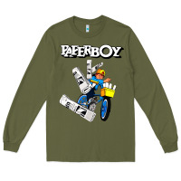 Army Green paperboy Long Sleeve Tee - artisFamous