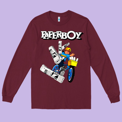 Paperboy Long Sleeve Tee Designed By Artisfamous