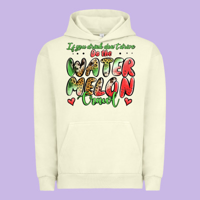 Watermelon Crawl Urban Hoodie Designed By Jasminsmagicworld