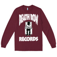 Burgundy death row records Long Sleeve Tee - artisFamous