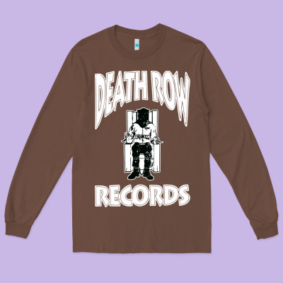 Death Row Records Long Sleeve Tee Designed By Artisfamous