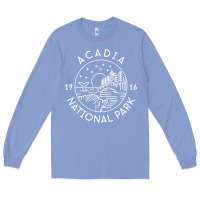 Colony Blue a.ca.di.a national park 1916 mai.ne bar harbor t sh Long Sleeve Tee - artisFamous