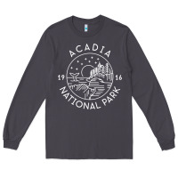 Smoke a.ca.di.a national park 1916 mai.ne bar harbor t sh Long Sleeve Tee - artisFamous