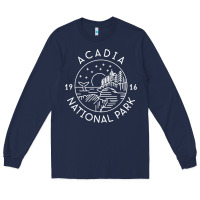 Navy a.ca.di.a national park 1916 mai.ne bar harbor t sh Long Sleeve Tee - artisFamous