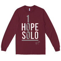 Burgundy 1 hope solo Long Sleeve Tee - artisFamous