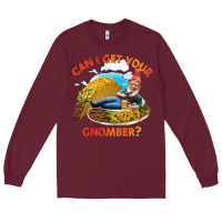 Burgundy taco gnome thinks you're cute Long Sleeve Tee - artisFamous