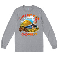 Heather Grey taco gnome thinks you're cute Long Sleeve Tee - artisFamous