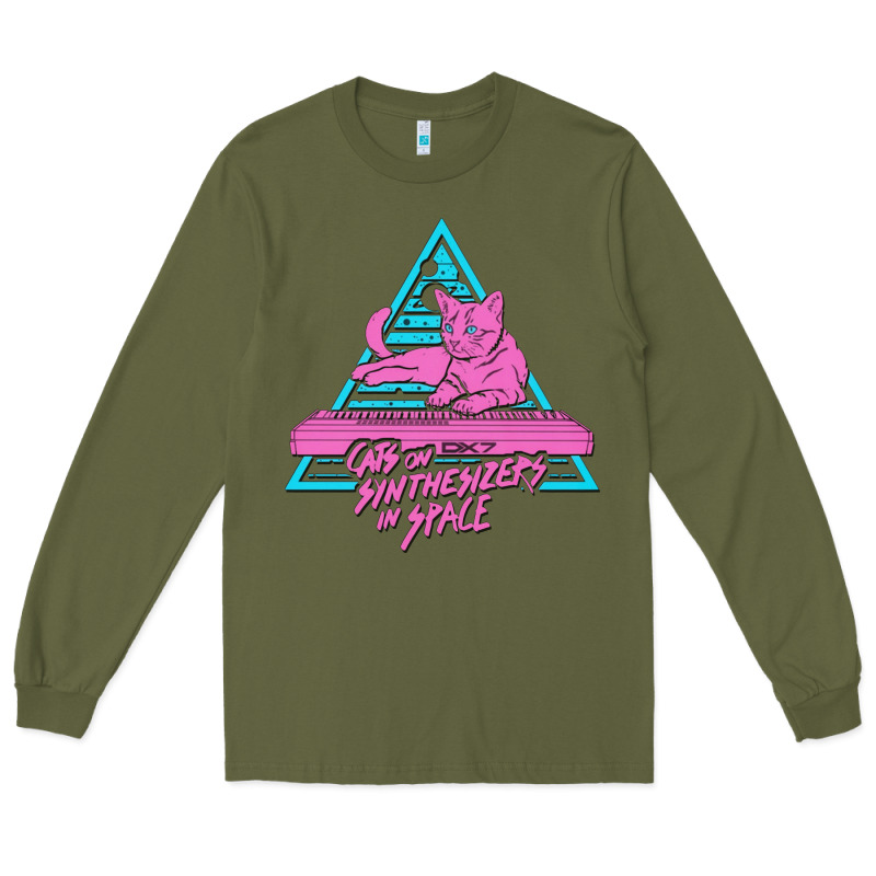 Cats On Synthesizers In Space Long Sleeve Tee by artisFamous | Teevron