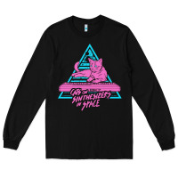 Black Cats on Synthesizers in Space Long Sleeve Tee - artisFamous