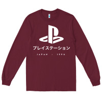 Burgundy ps japanese t shirt Long Sleeve Tee - artisFamous