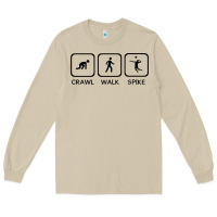 Mushroom crawl walk spike volleyball Long Sleeve Tee - artisFamous