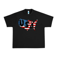 Black Usa Urban Heavy Tee - CowhideDigitalArt
