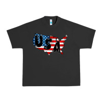 Pigment Black Usa Urban Heavy Tee - CowhideDigitalArt