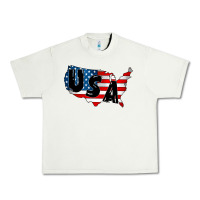 Pistachio Usa Urban Heavy Tee - CowhideDigitalArt