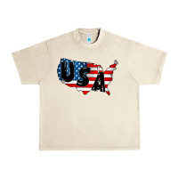 Sandshell Usa Urban Heavy Tee - CowhideDigitalArt